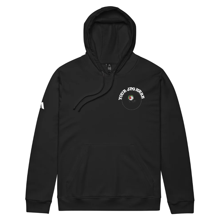 adidas fleece hoodie - custom with your own PFP (embroidered)