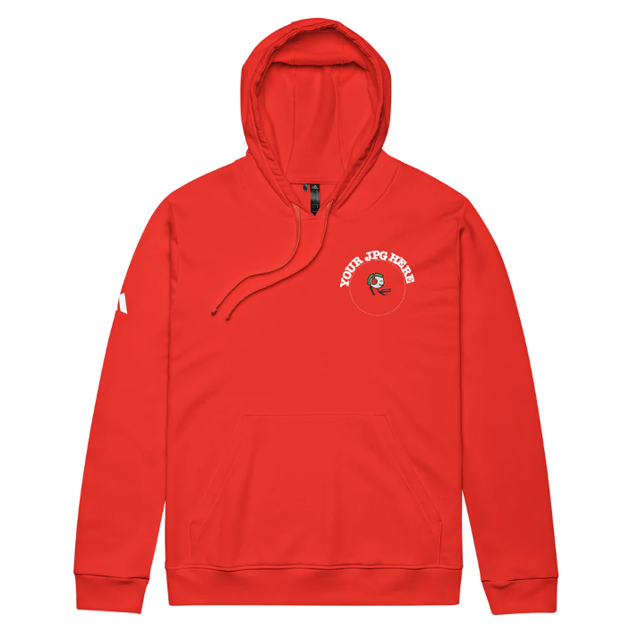 adidas fleece hoodie - custom with your own PFP (embroidered)