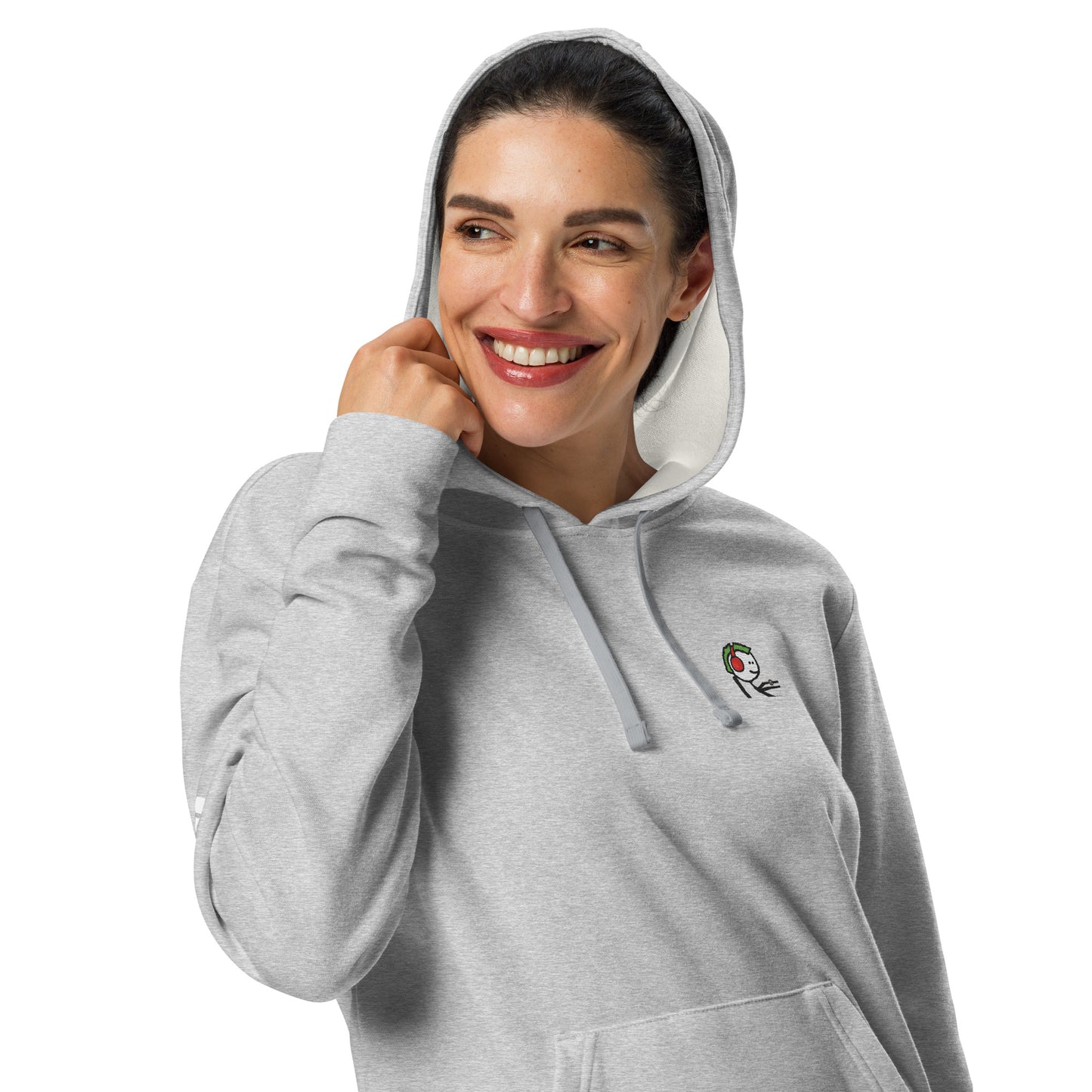 adidas fleece hoodie feat. mfer #9948 (embroidered)