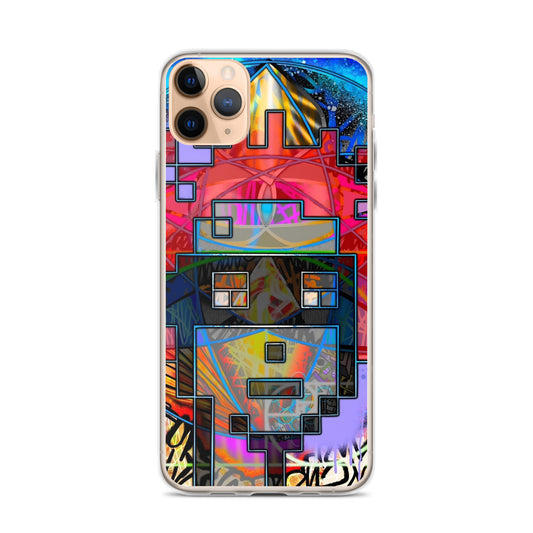 Clear Case for iPhone® feat. The Alpha and Omega V1 Punk by Decolife