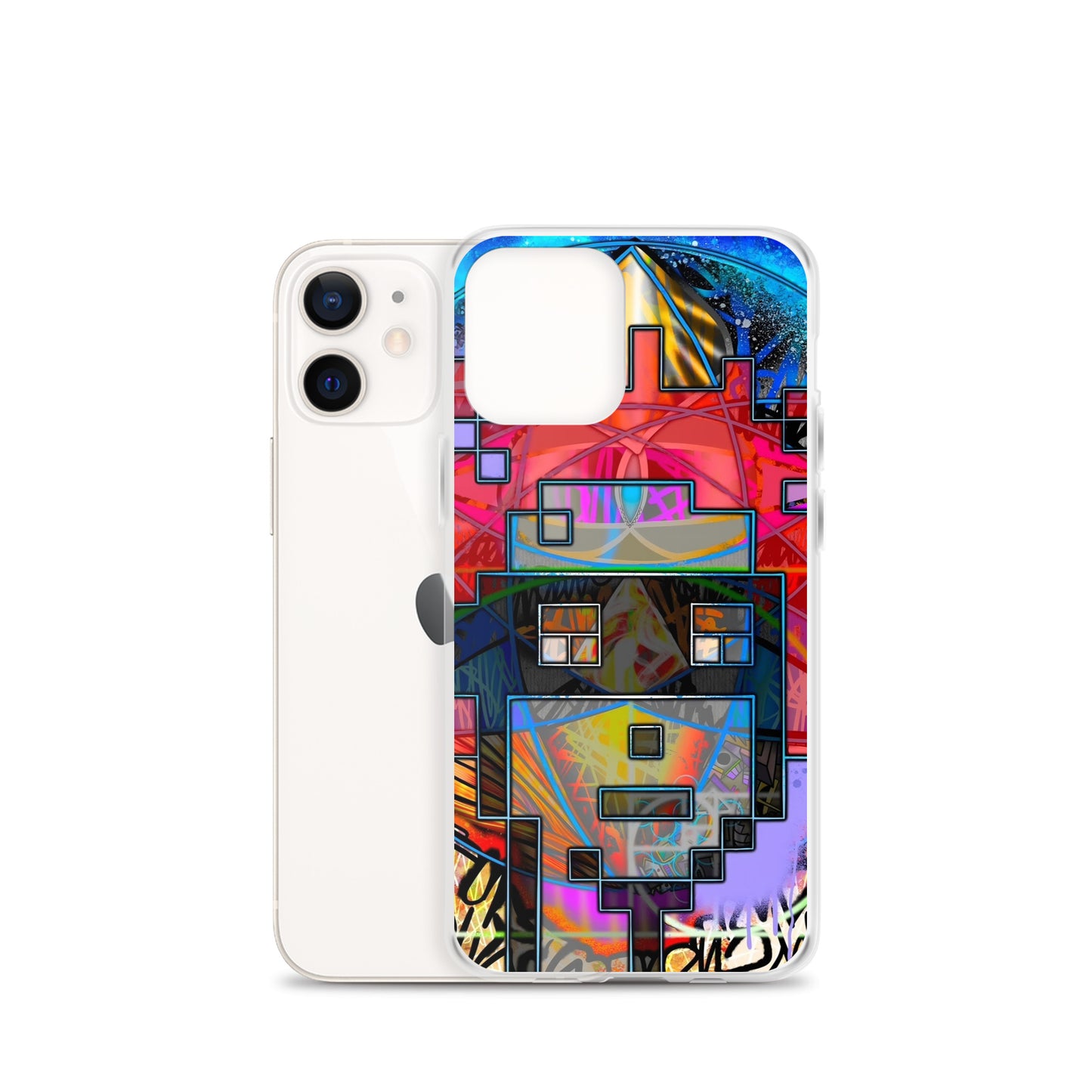 Clear Case for iPhone® feat. The Alpha and Omega V1 Punk by Decolife