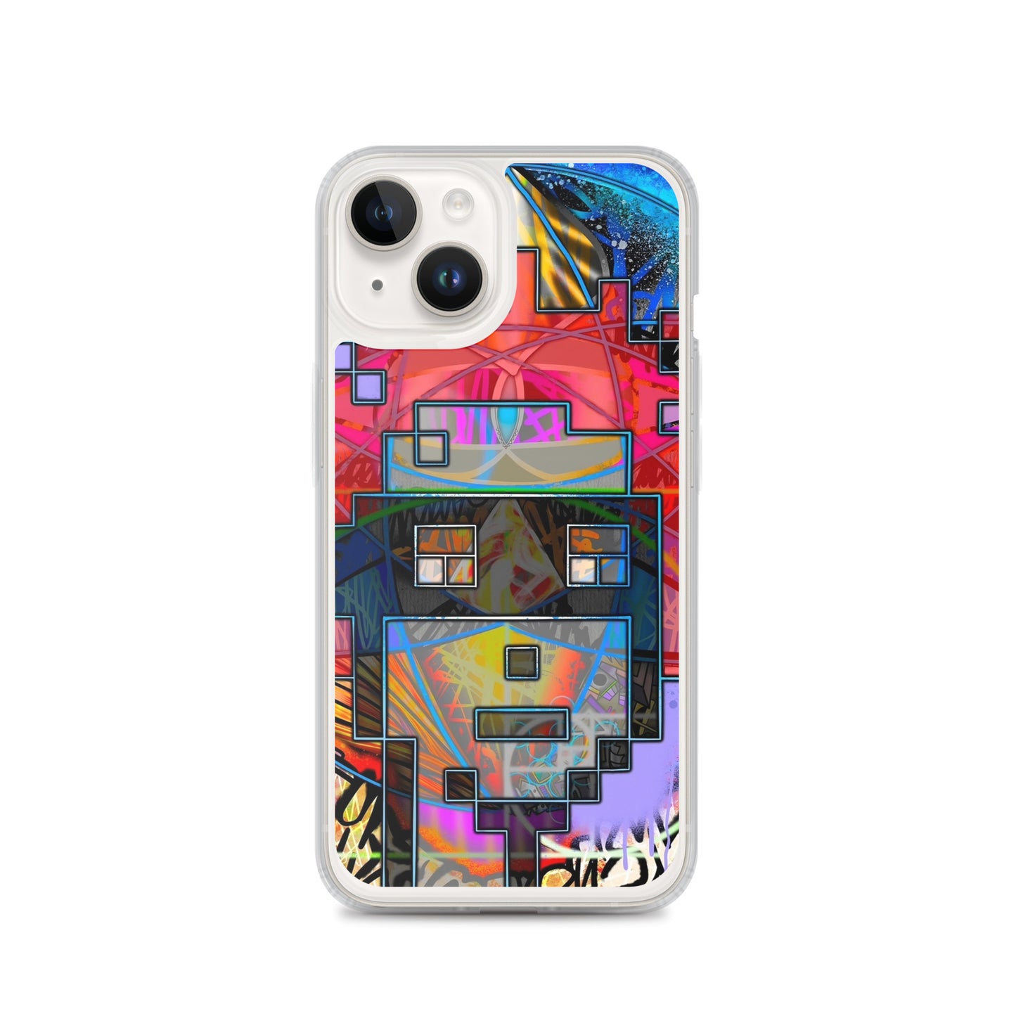 Clear Case for iPhone® feat. The Alpha and Omega V1 Punk by Decolife