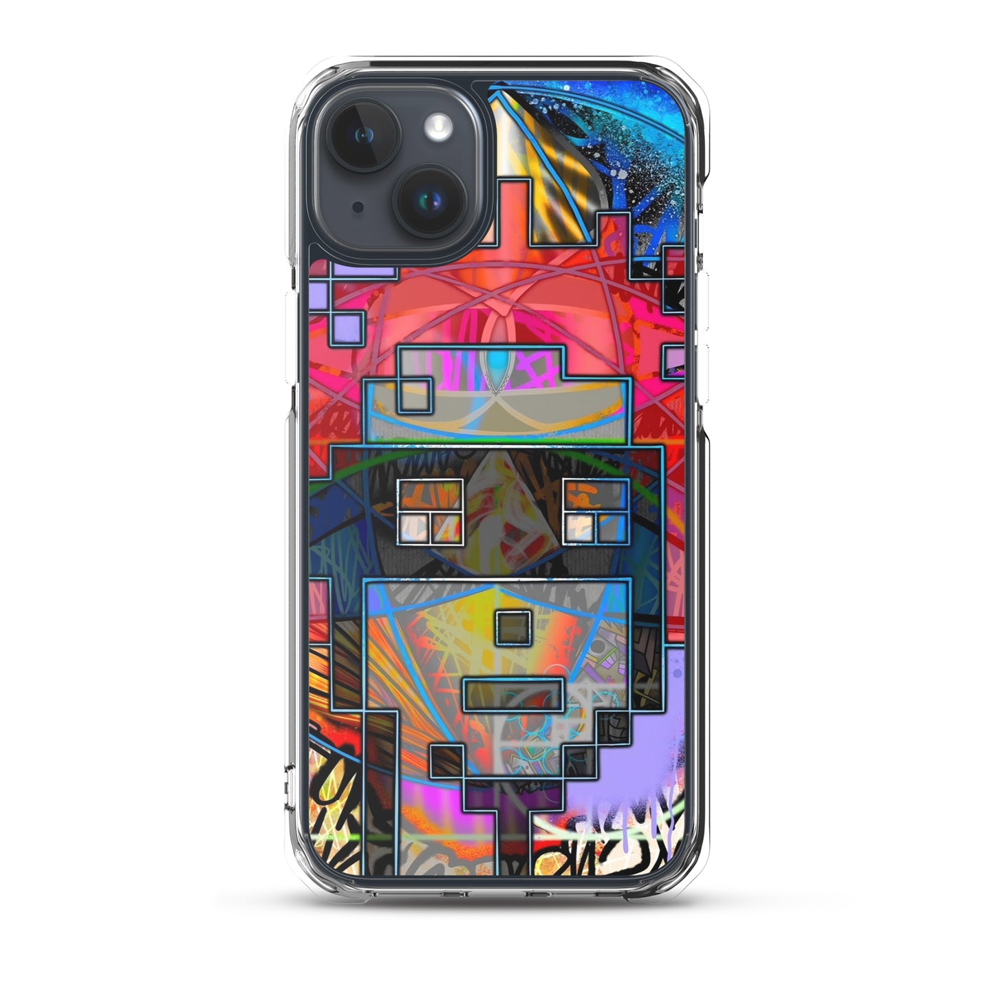 Clear Case for iPhone® feat. The Alpha and Omega V1 Punk by Decolife