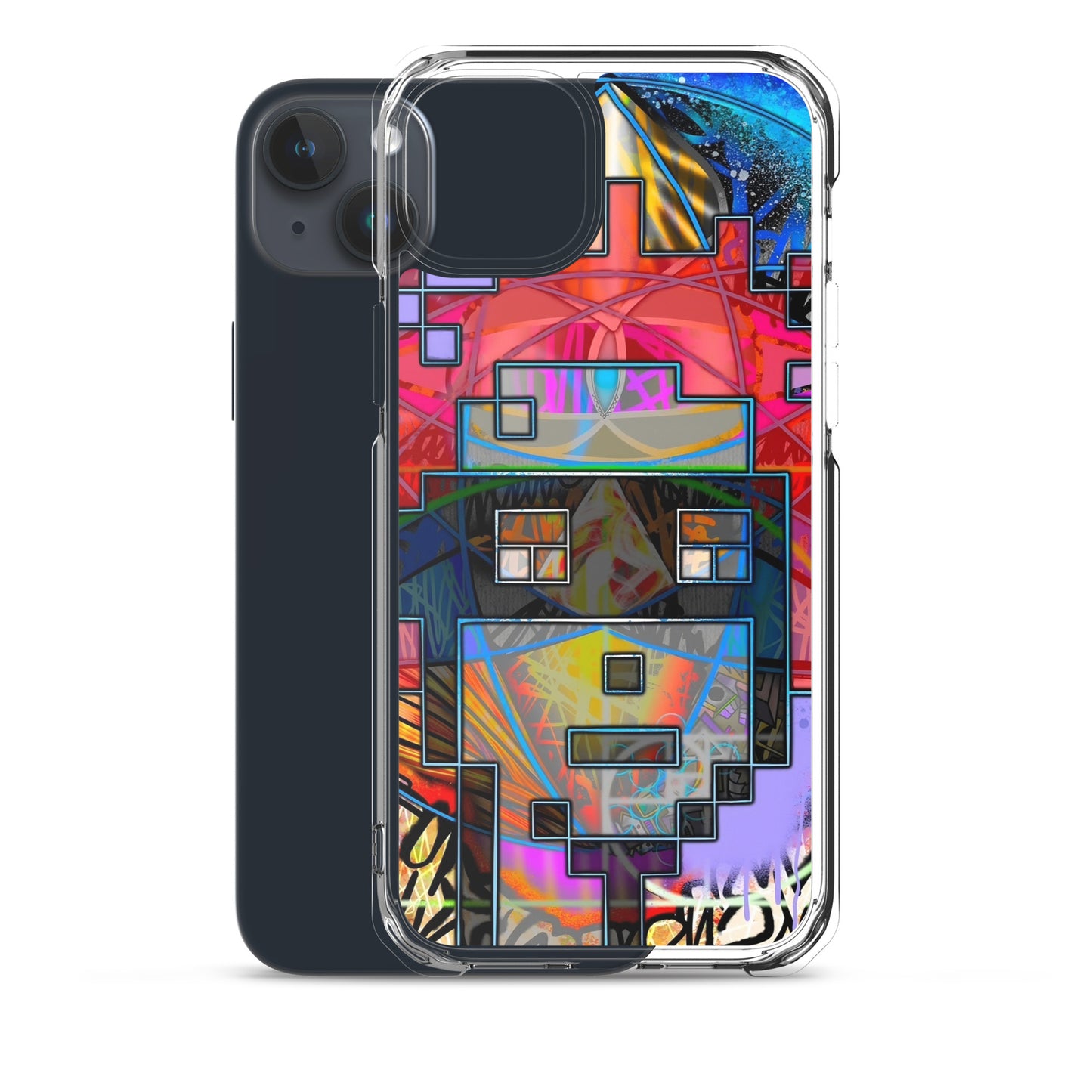 Clear Case for iPhone® feat. The Alpha and Omega V1 Punk by Decolife