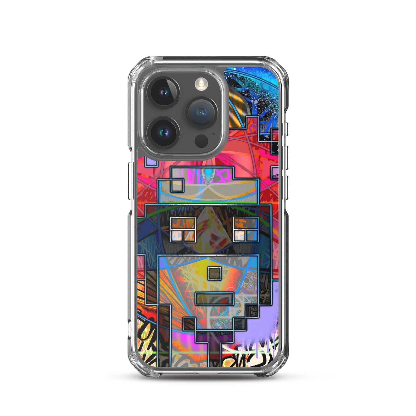 Clear Case for iPhone® feat. The Alpha and Omega V1 Punk by Decolife