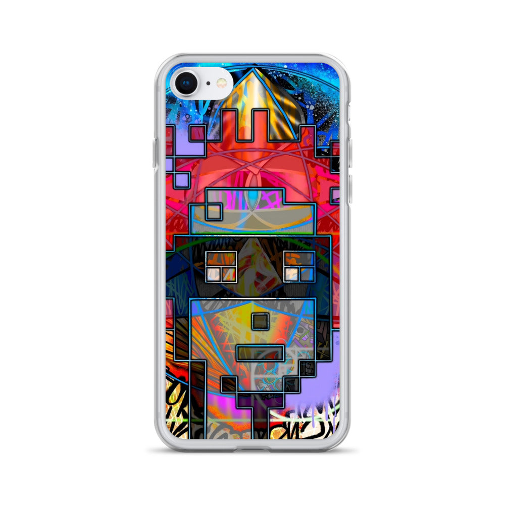 Clear Case for iPhone® feat. The Alpha and Omega V1 Punk by Decolife