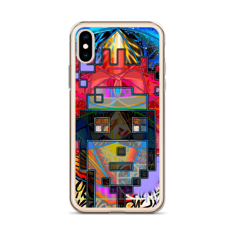 Clear Case for iPhone® feat. The Alpha and Omega V1 Punk by Decolife