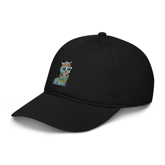 Organic dad hat feat Toxic Skulls Club #9111 (embroidered)