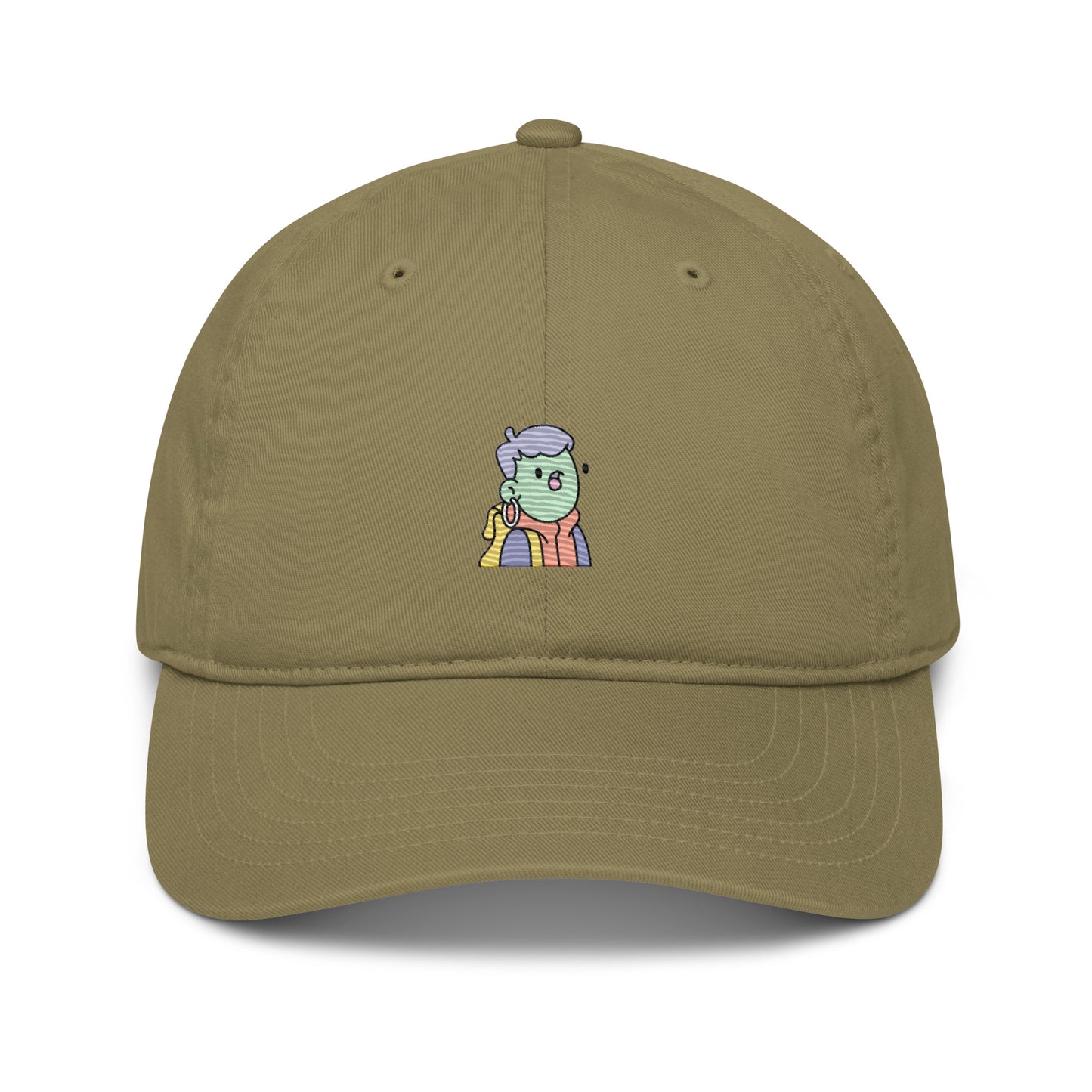 Organic dad hat feat Doodle #4954 (embroidered)