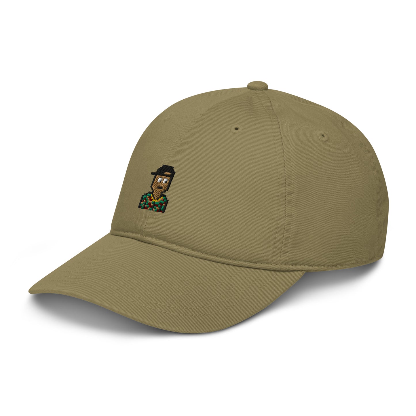 Organic dad hat feat. Nakamigos #12679 (embroidered)