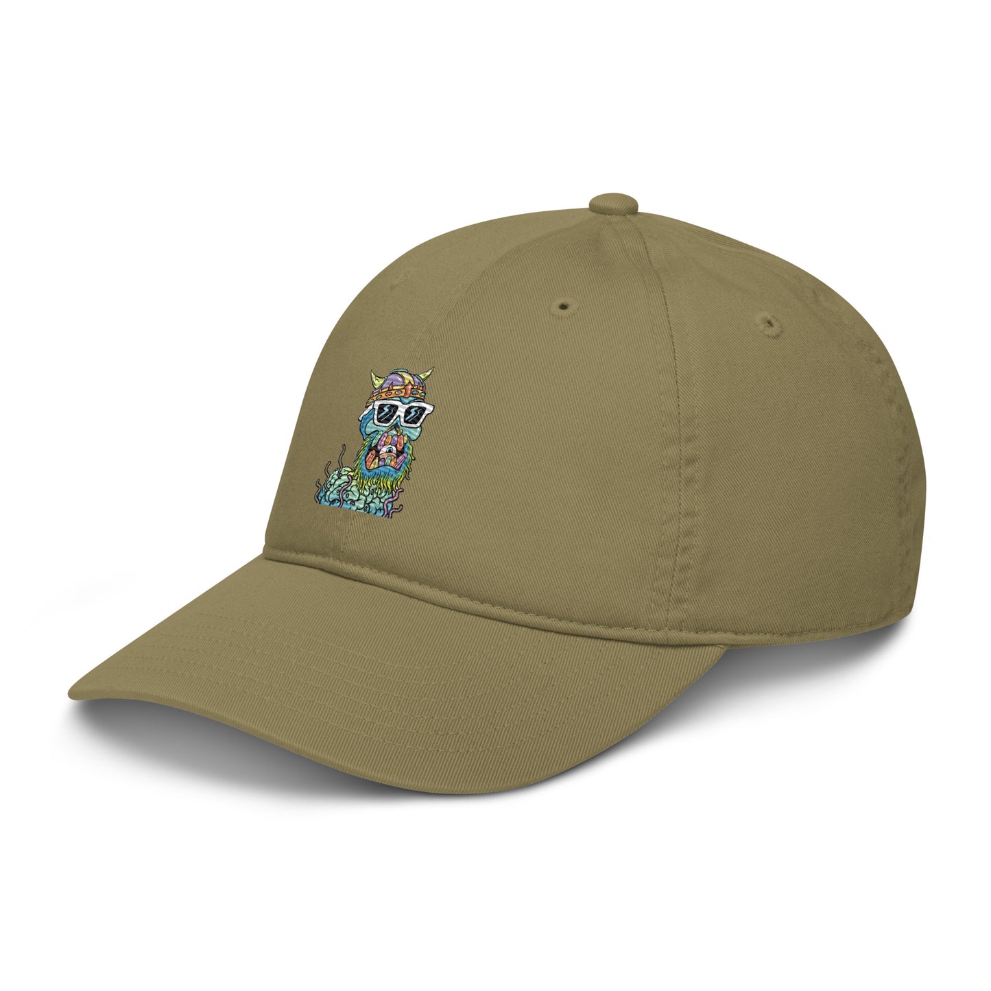 Organic dad hat feat Toxic Skulls Club #9111 (embroidered)