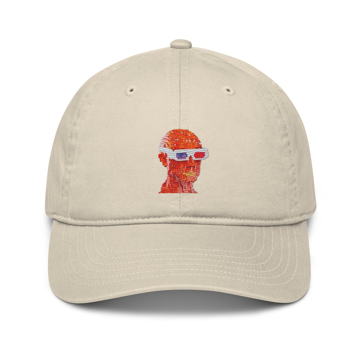 Organic dad hat feat. BrightFutureGuy pfp 2 (embroidered)