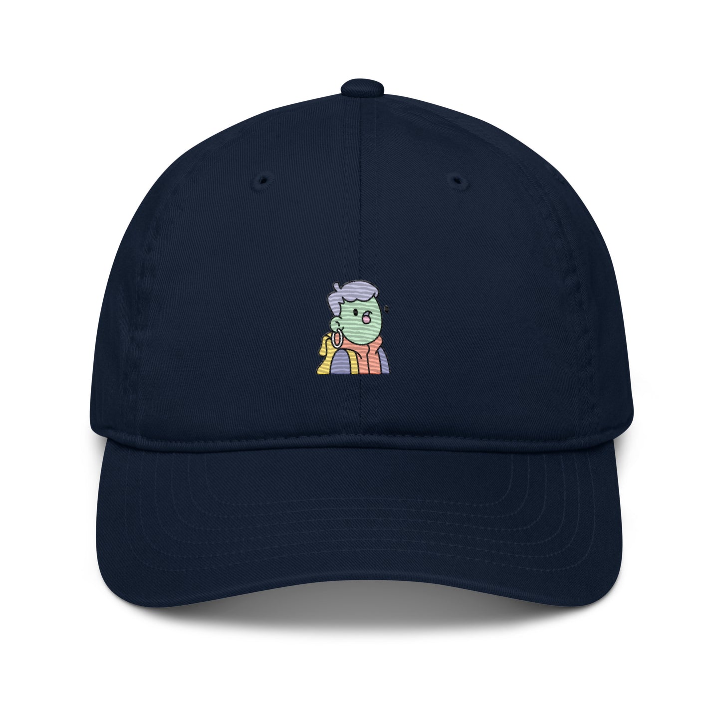 Organic dad hat feat Doodle #4954 (embroidered)