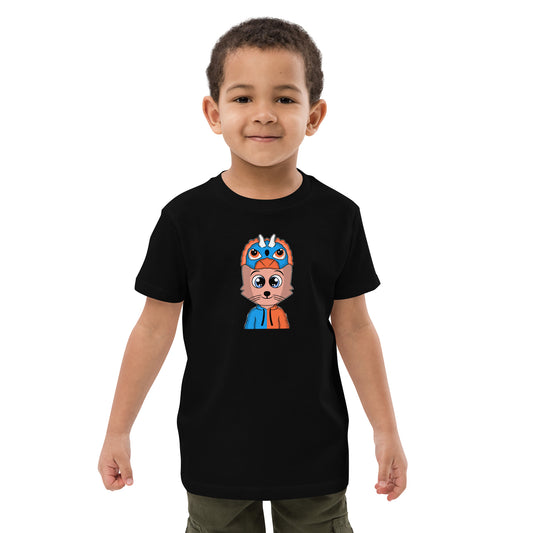 Organic cotton kids t-shirt feat CatsNFT011