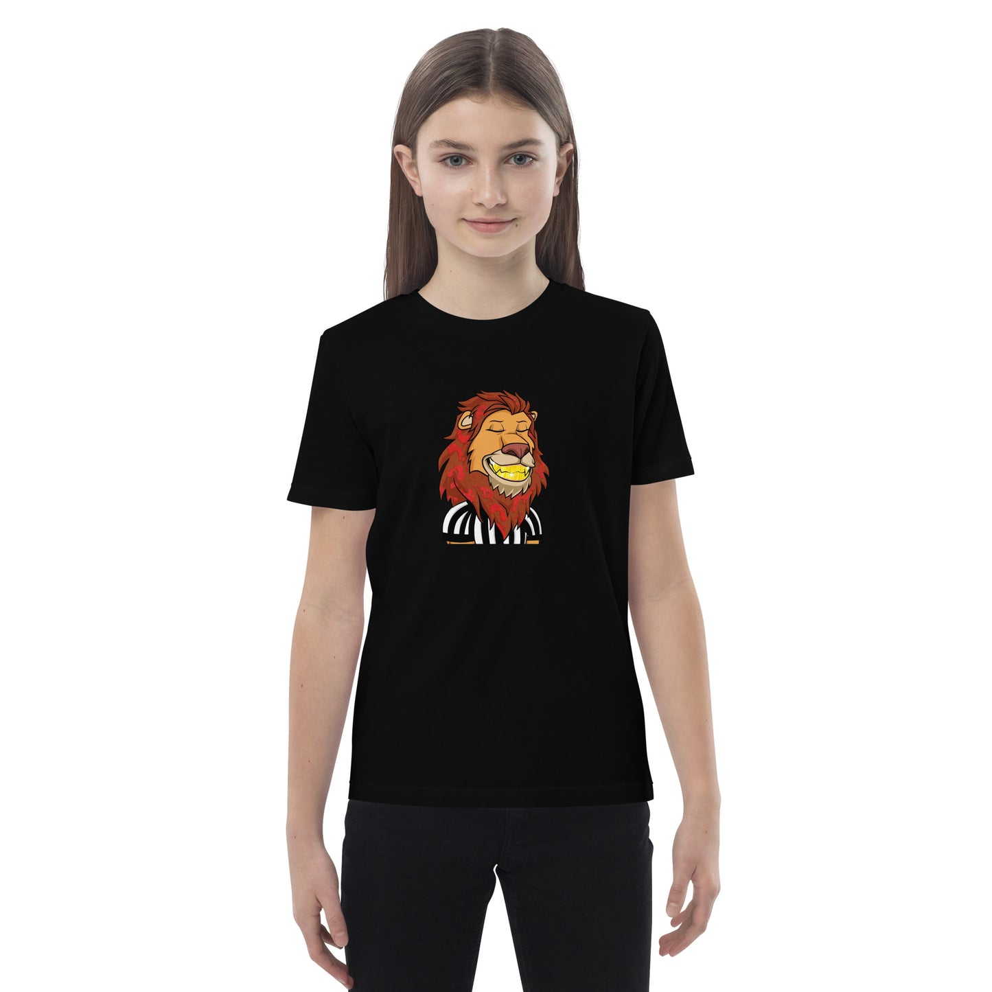 Organic cotton kids t-shirt feat Lazy Lion #1840