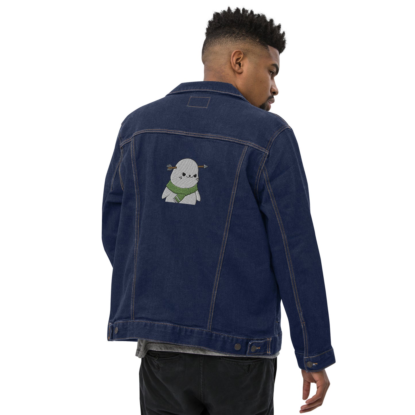 Denim jacket feat. Sappy Seal #344 (embroidered)