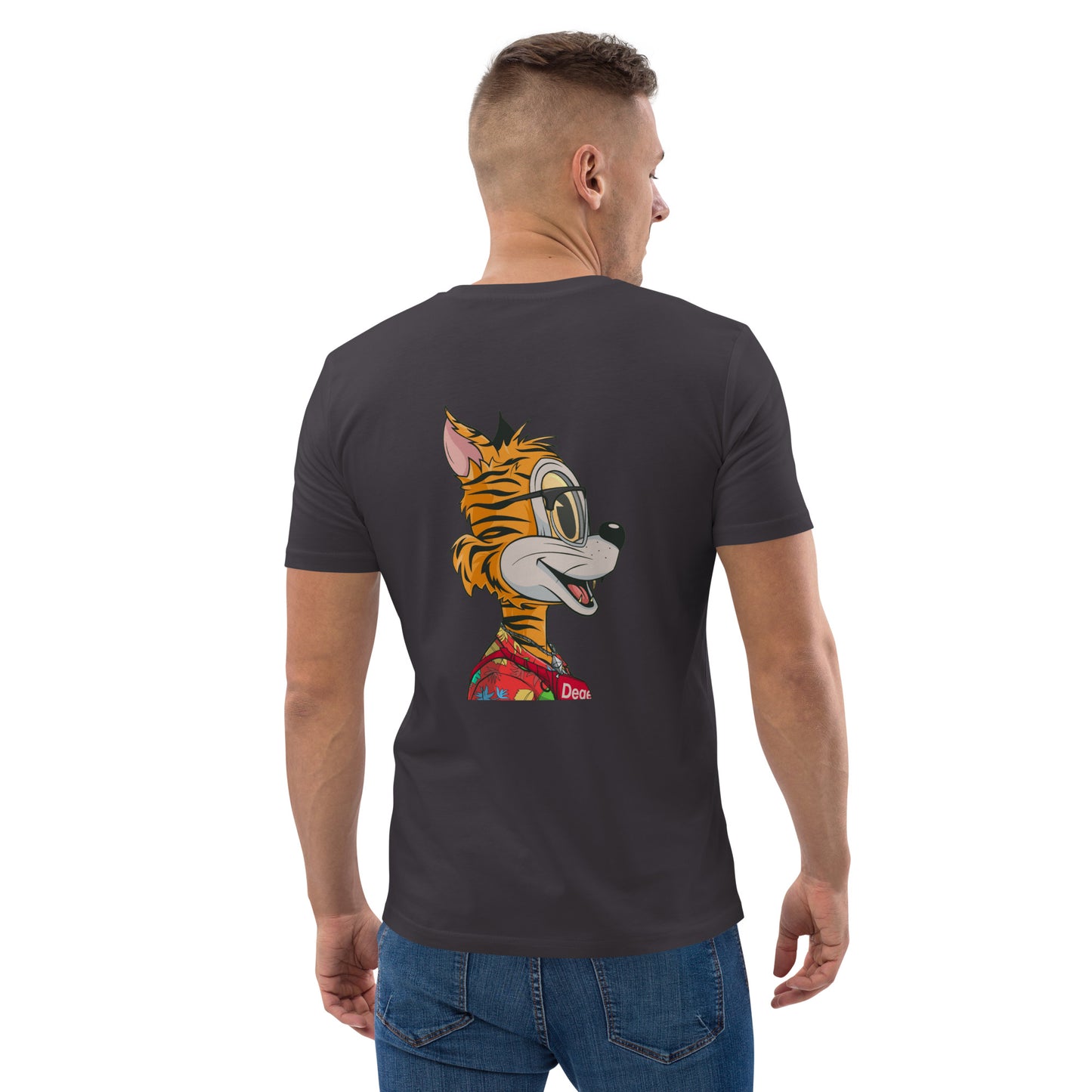 Unisex organic cotton t-shirt feat TOON #918 (front embroidered + rear print)