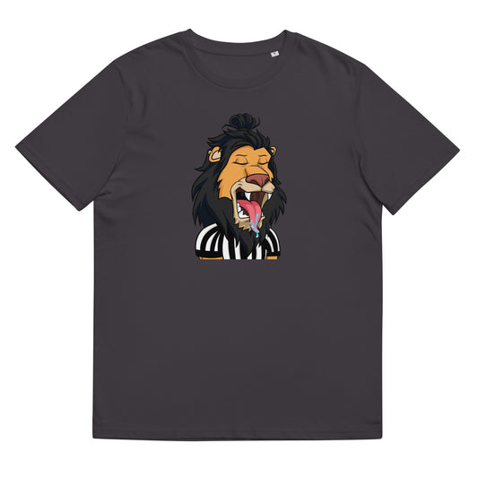 Unisex organic cotton t-shirt feat Lazy Lion #9948