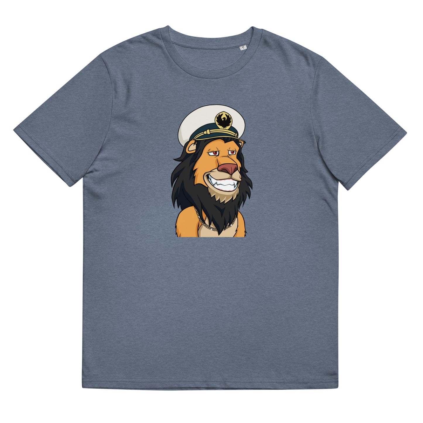 Unisex organic cotton t-shirt feat Lazy Lion #8067