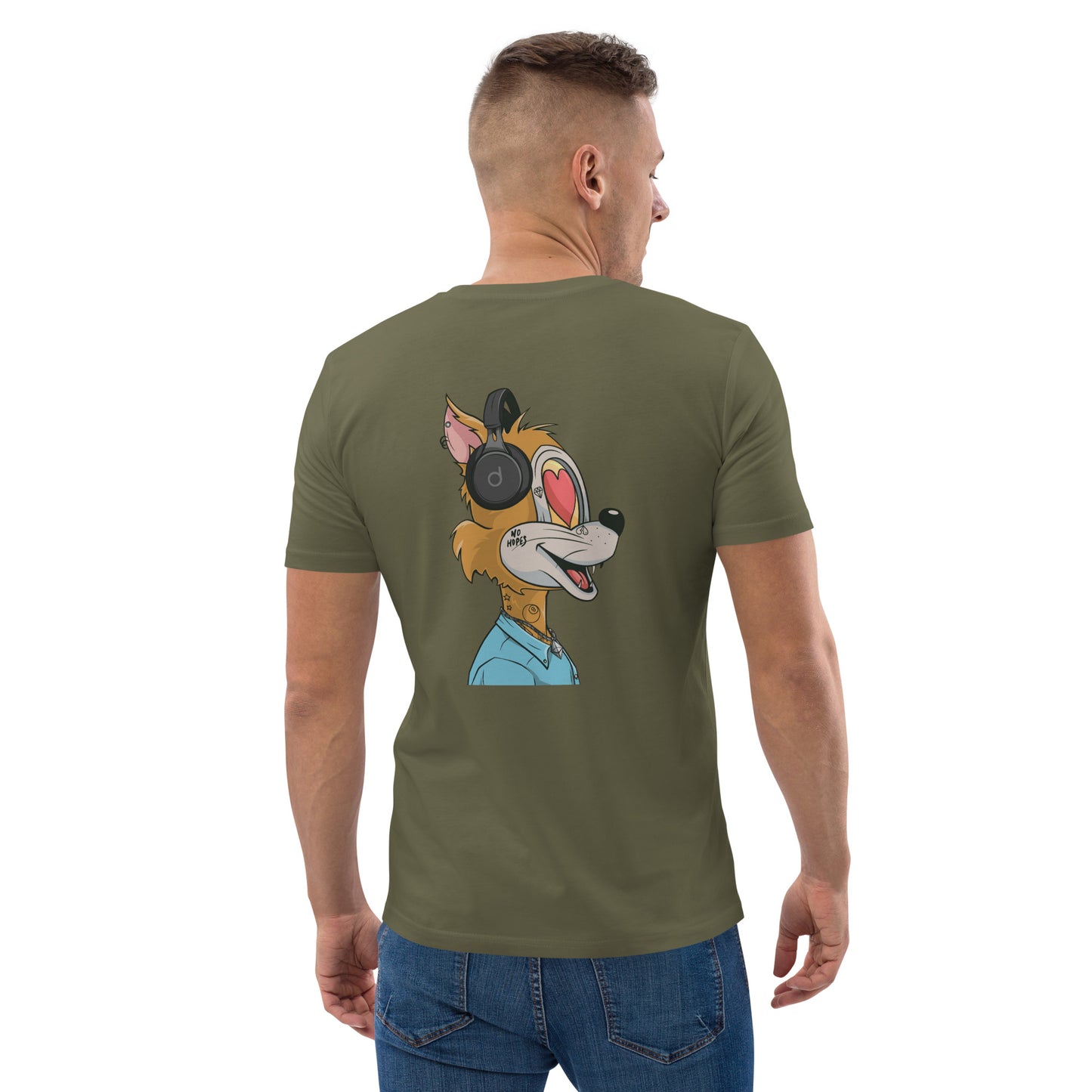 Unisex organic cotton t-shirt feat TOON #2425 (front embroidered + rear print)