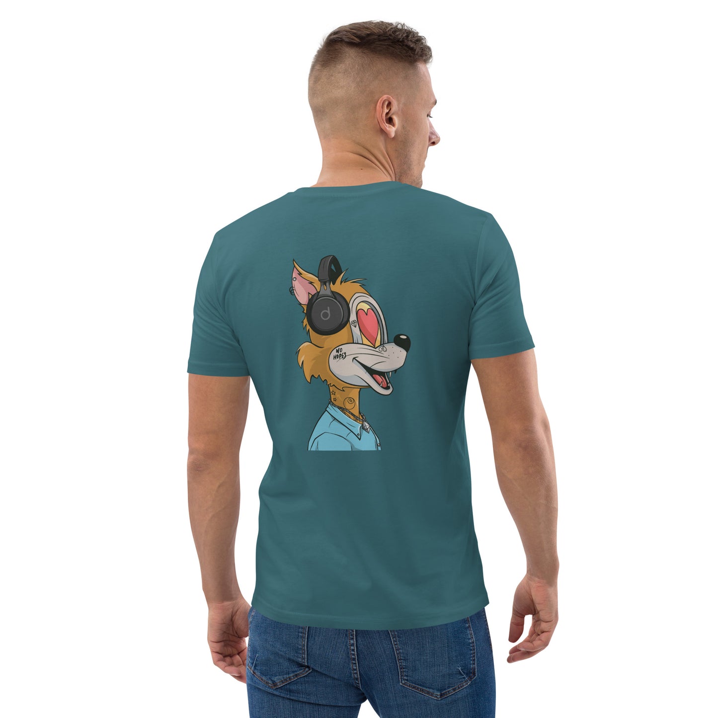 Unisex organic cotton t-shirt feat TOON #2425 (front embroidered + rear print)