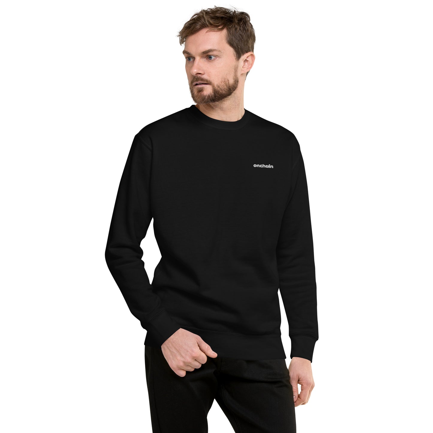 Unisex Premium Sweatshirt - onchain (embroidered)