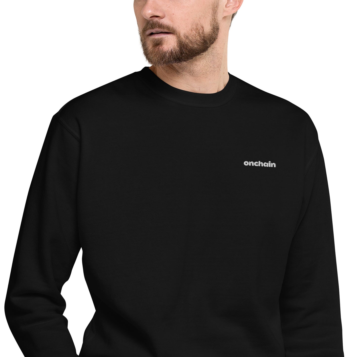 Unisex Premium Sweatshirt - onchain (embroidered)