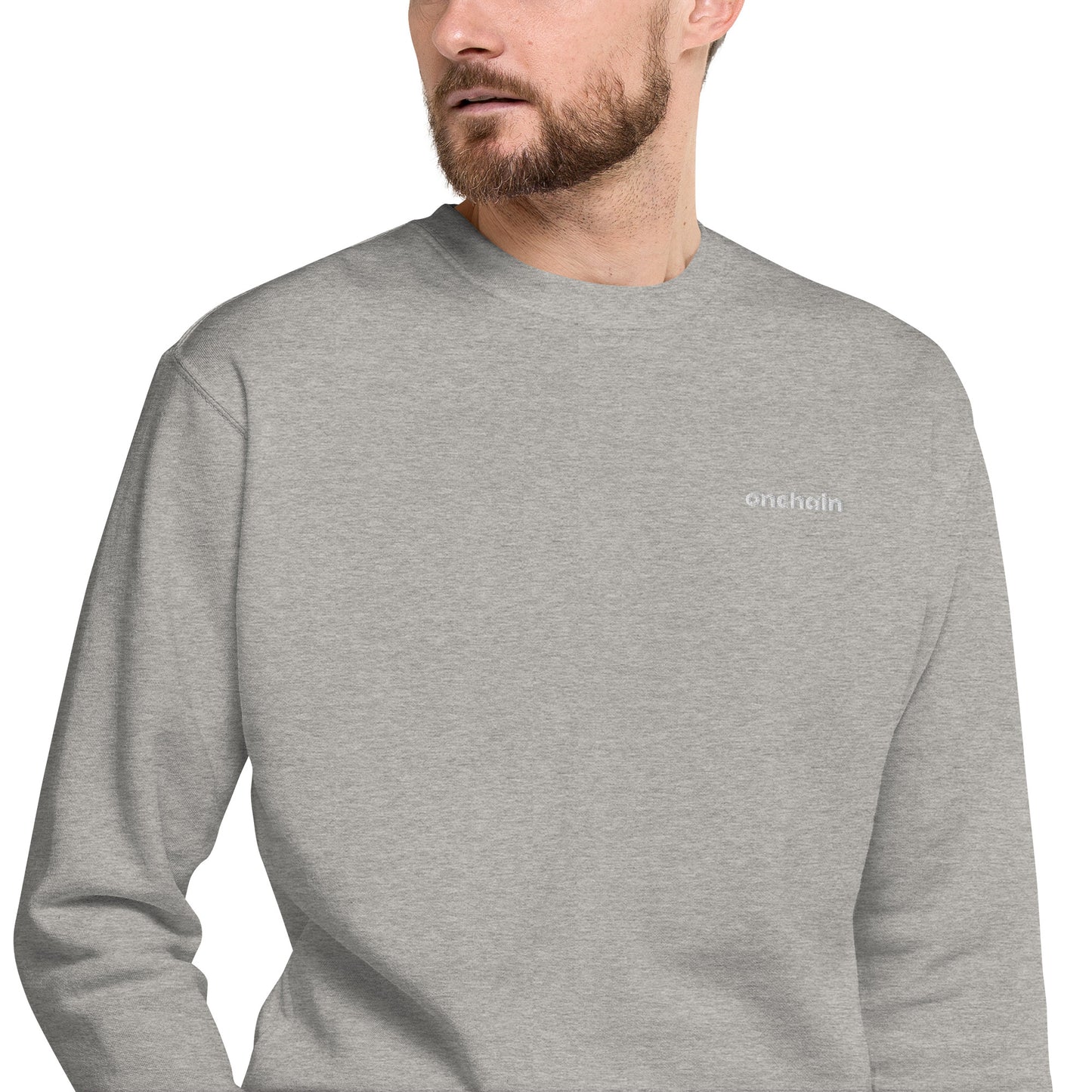 Unisex Premium Sweatshirt - onchain (embroidered)