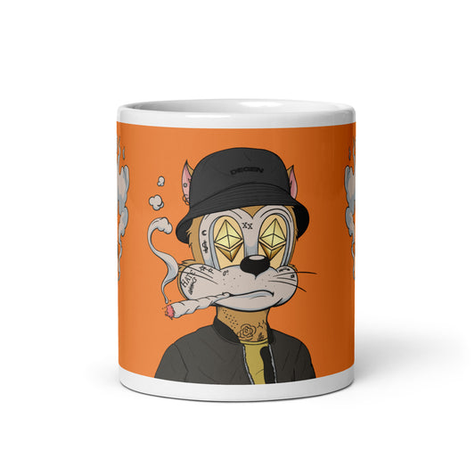 White glossy mug feat. TOON #3078