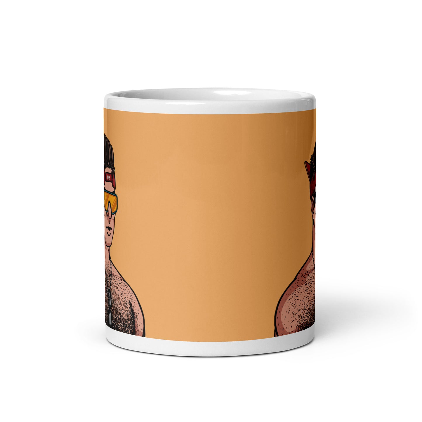 White glossy mug feat. terriblart pfp