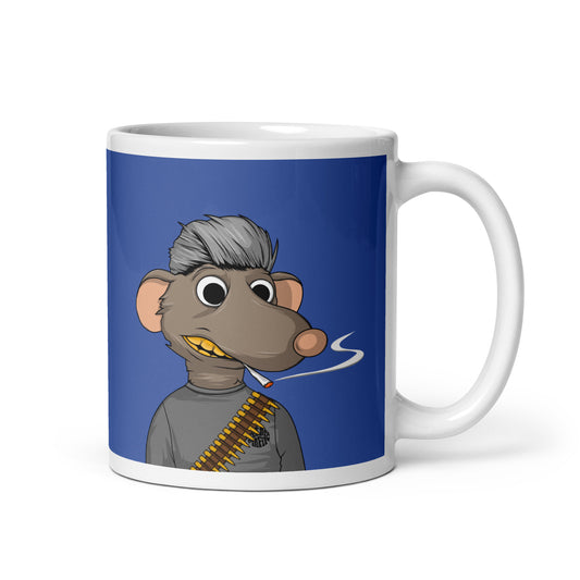 White glossy mug feat Fat Rat #7013