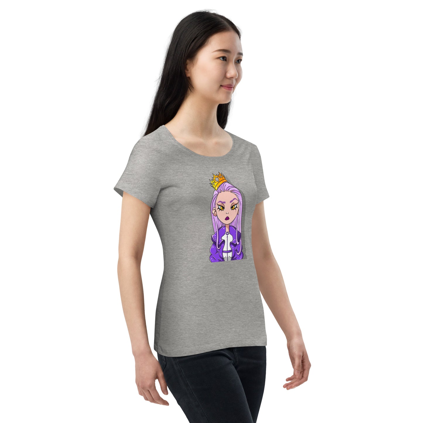 Women’s basic organic t-shirt feat PolyRose