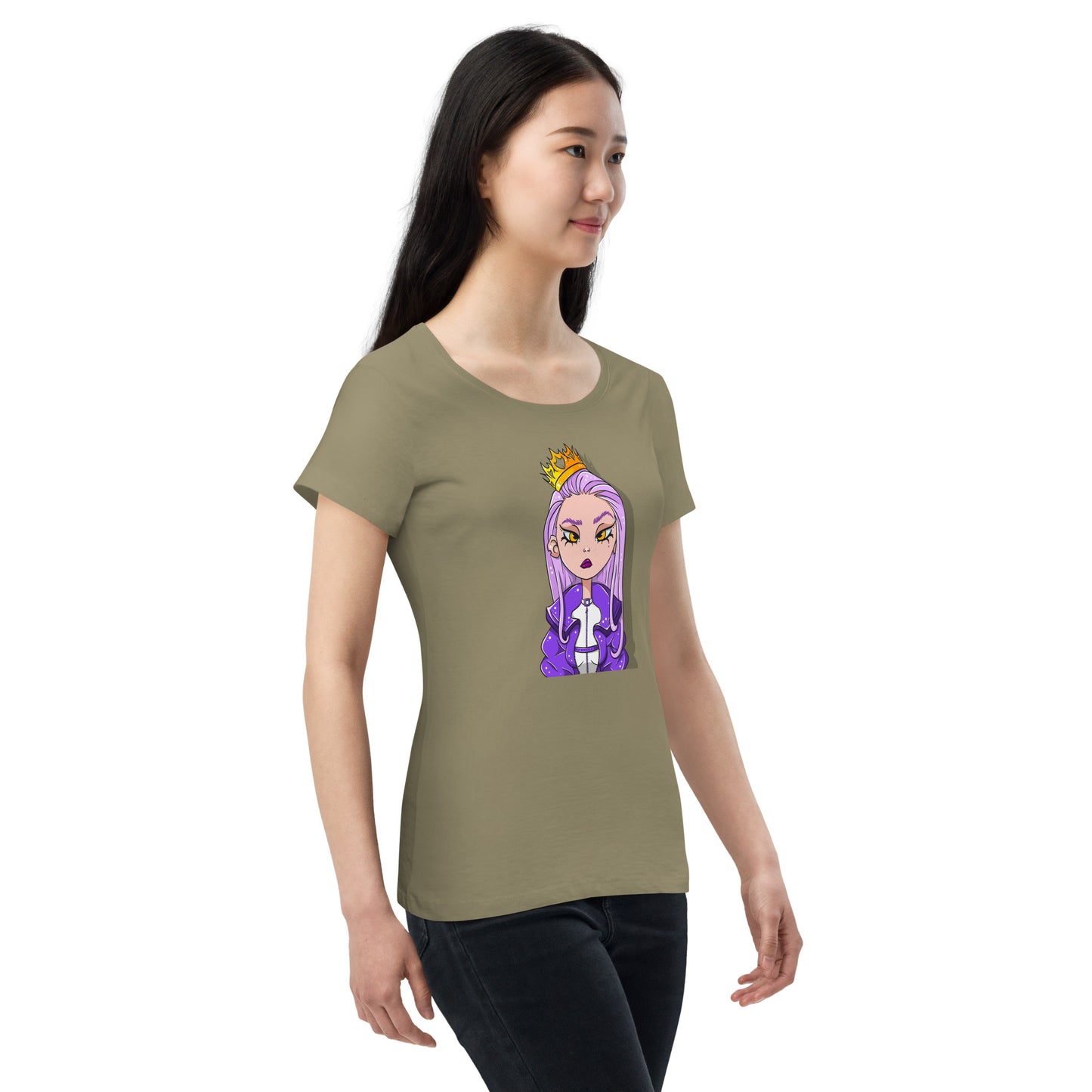 Women’s basic organic t-shirt feat PolyRose