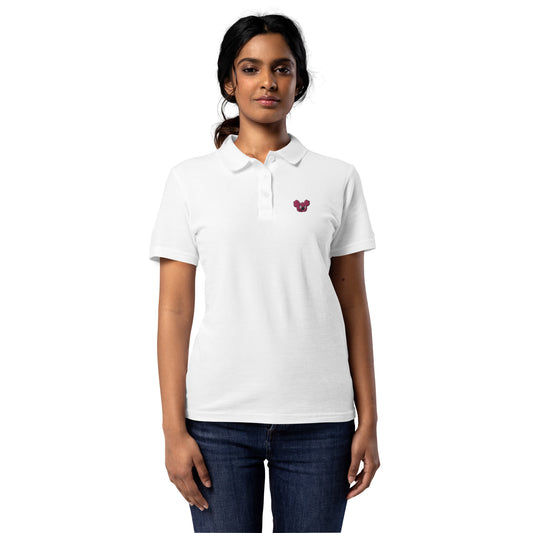 Women’s pique polo shirt feat K-Dude Club