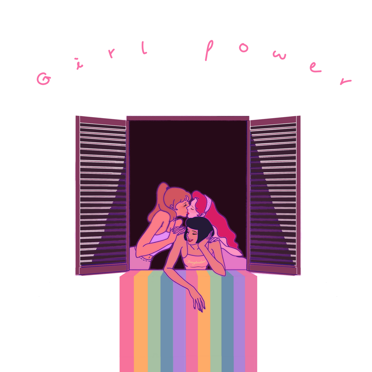 Girl power by Jiangbrulant -  ALL OVER T-Shirt