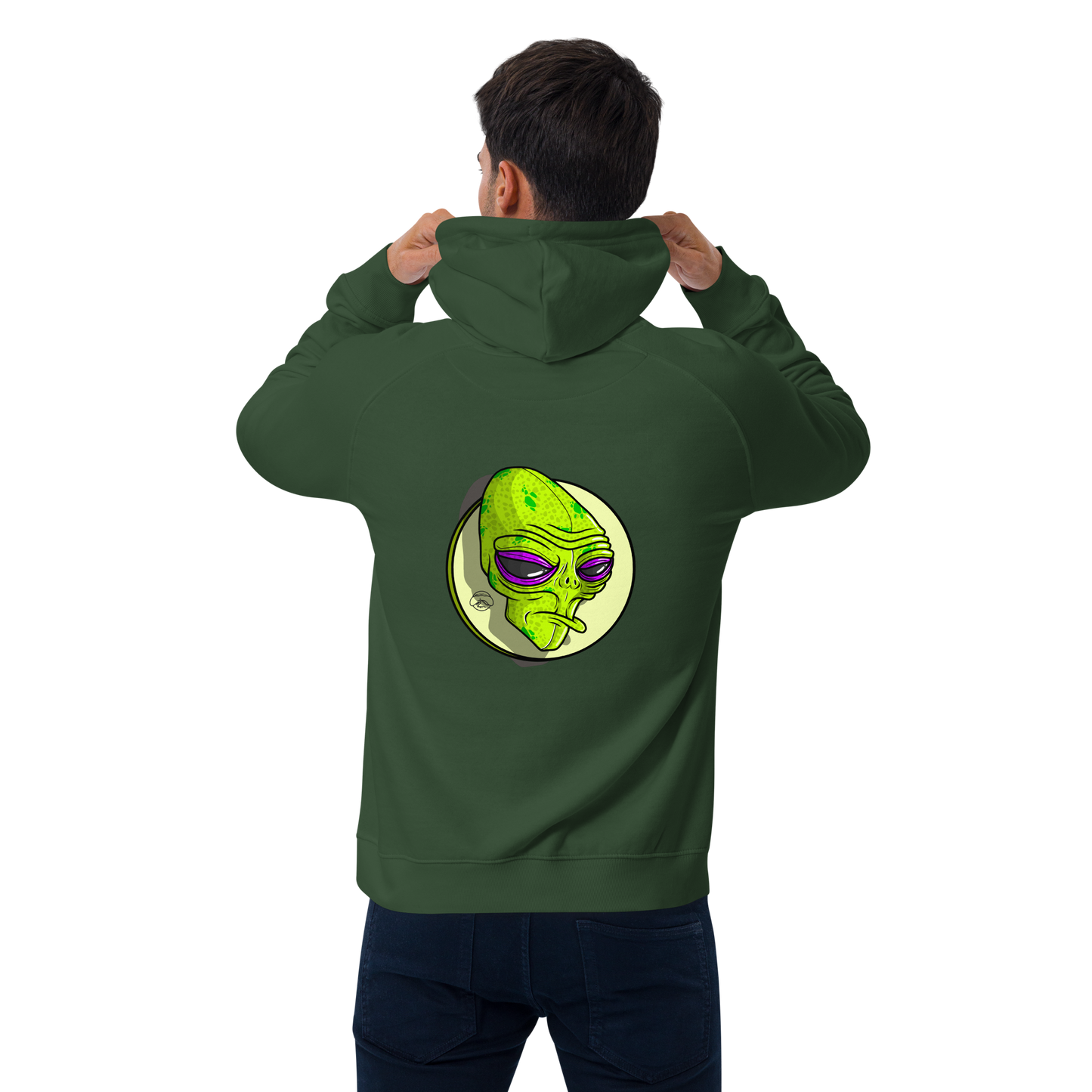 feat OldManHead - Unisex eco raglan hoodie