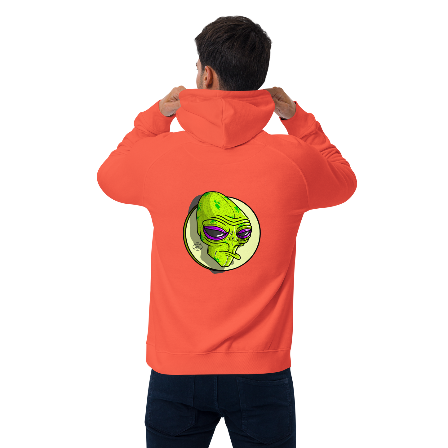 feat OldManHead - Unisex eco raglan hoodie