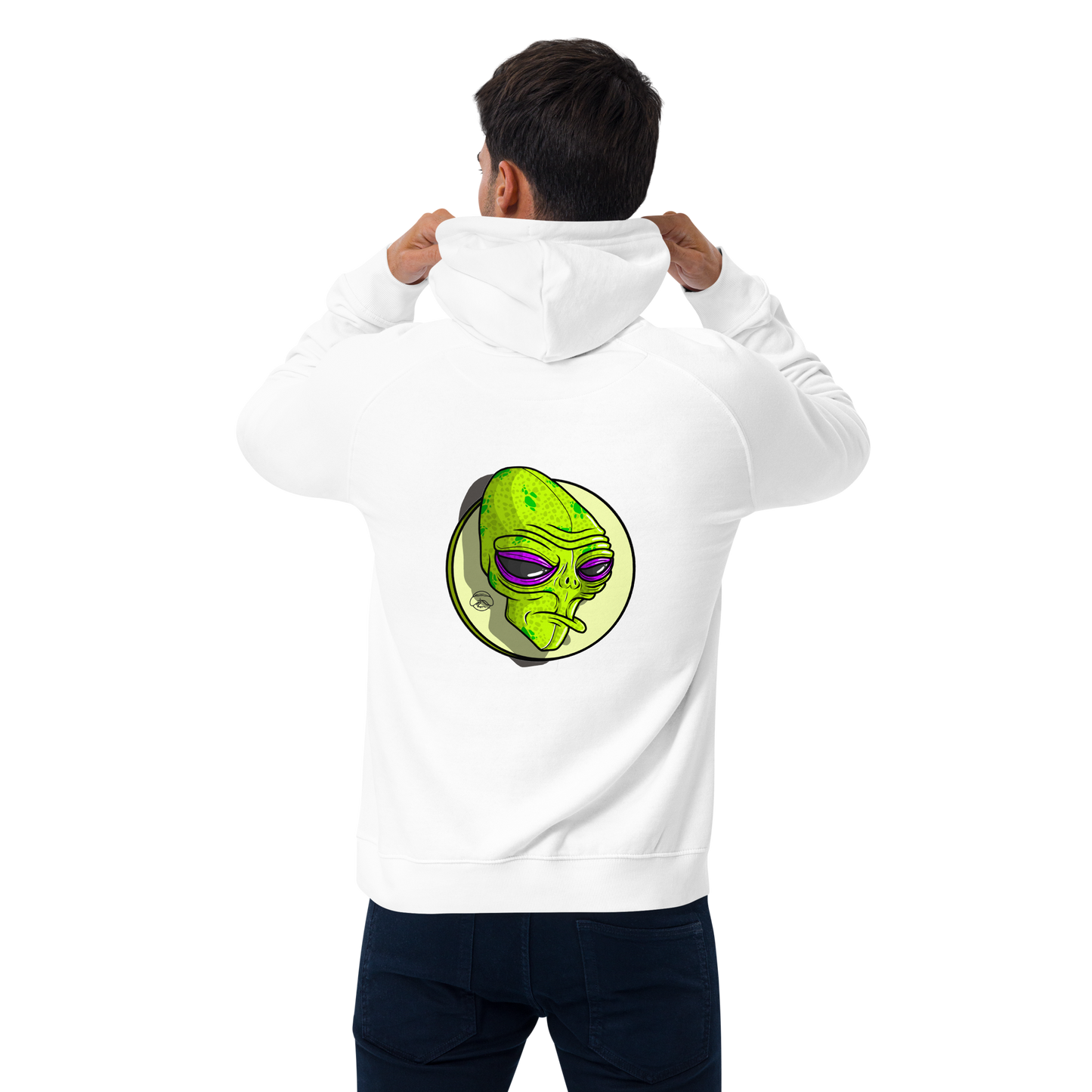 feat OldManHead - Unisex eco raglan hoodie