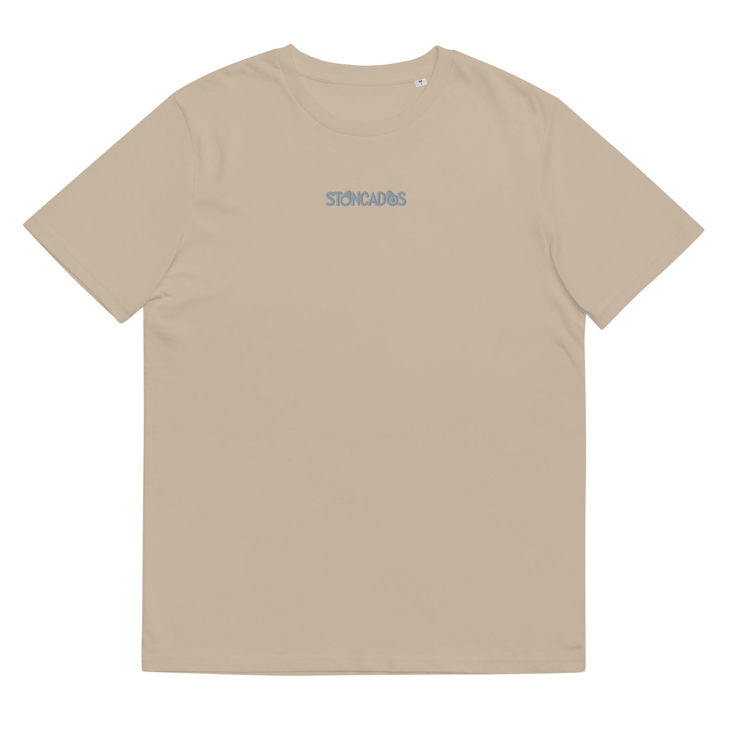 Unisex organic cotton t-shirt REAR PRINT + EMBROIDERED LOGO feat Stoncados