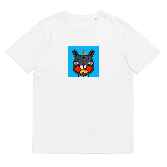 Unisex organic cotton t-shirt feat. NFT TKP BAD BUNNY #0978