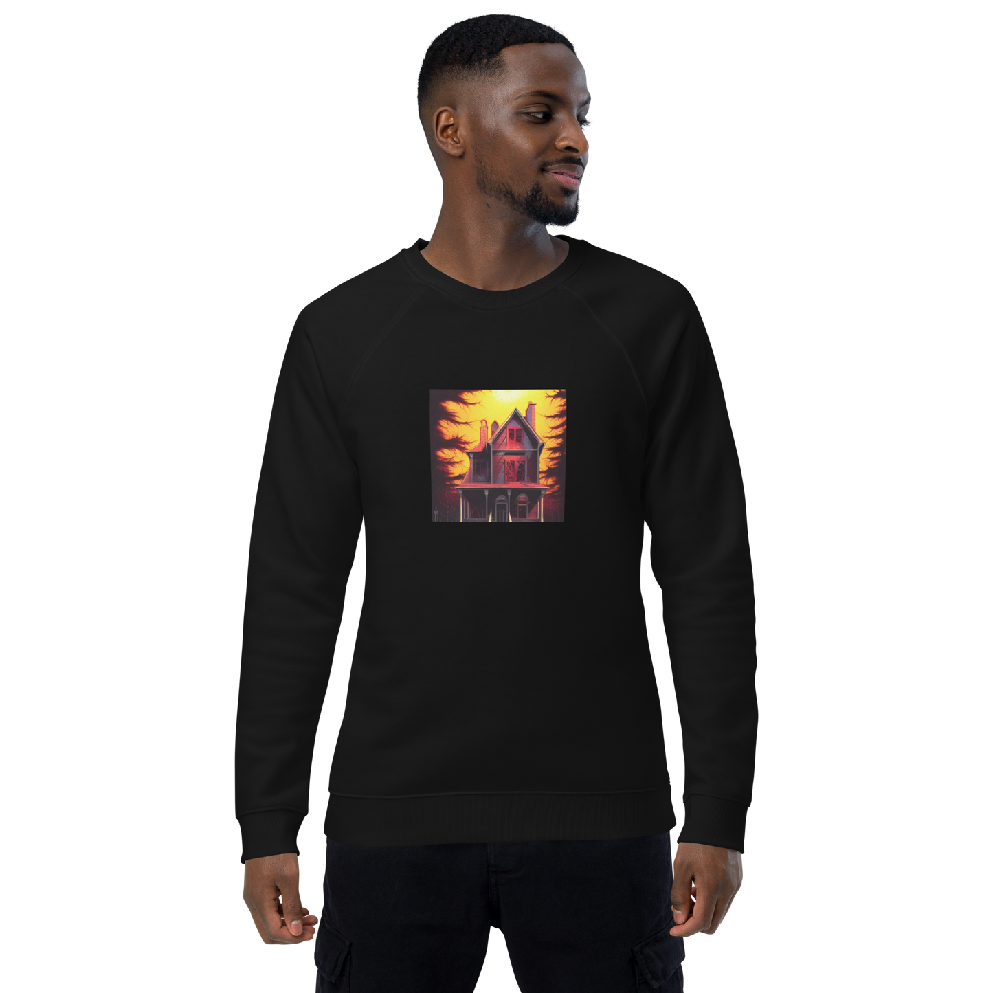 feat Bud Reeferson - Unisex organic raglan sweatshirt