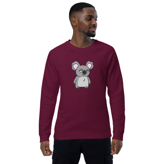 feat K-Dude Club - Unisex organic raglan sweatshirt