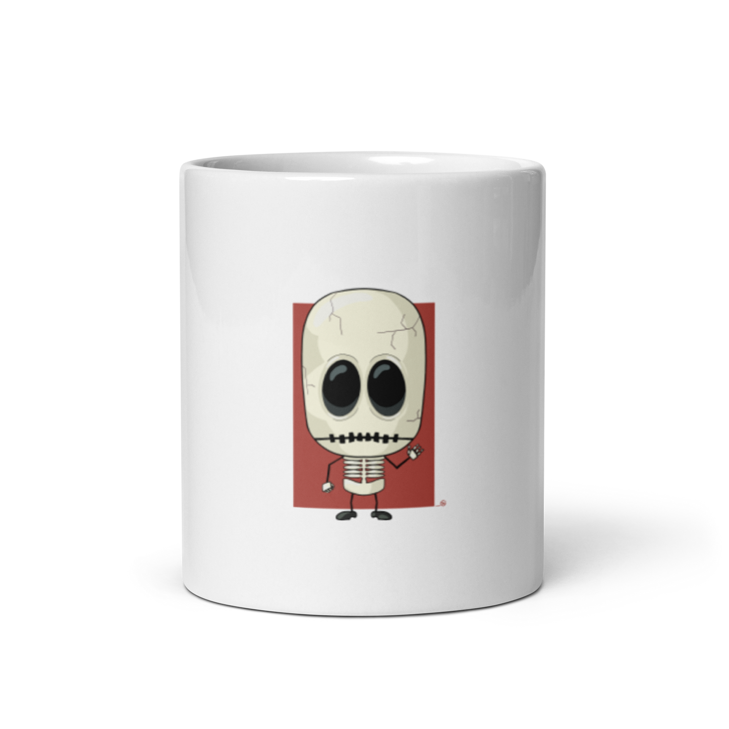 feat SK - White glossy mug