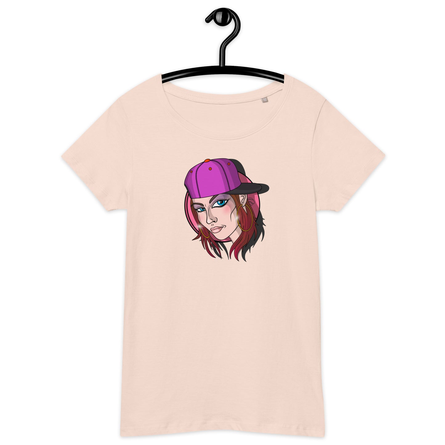 Women’s basic organic t-shirt feat OldManHead