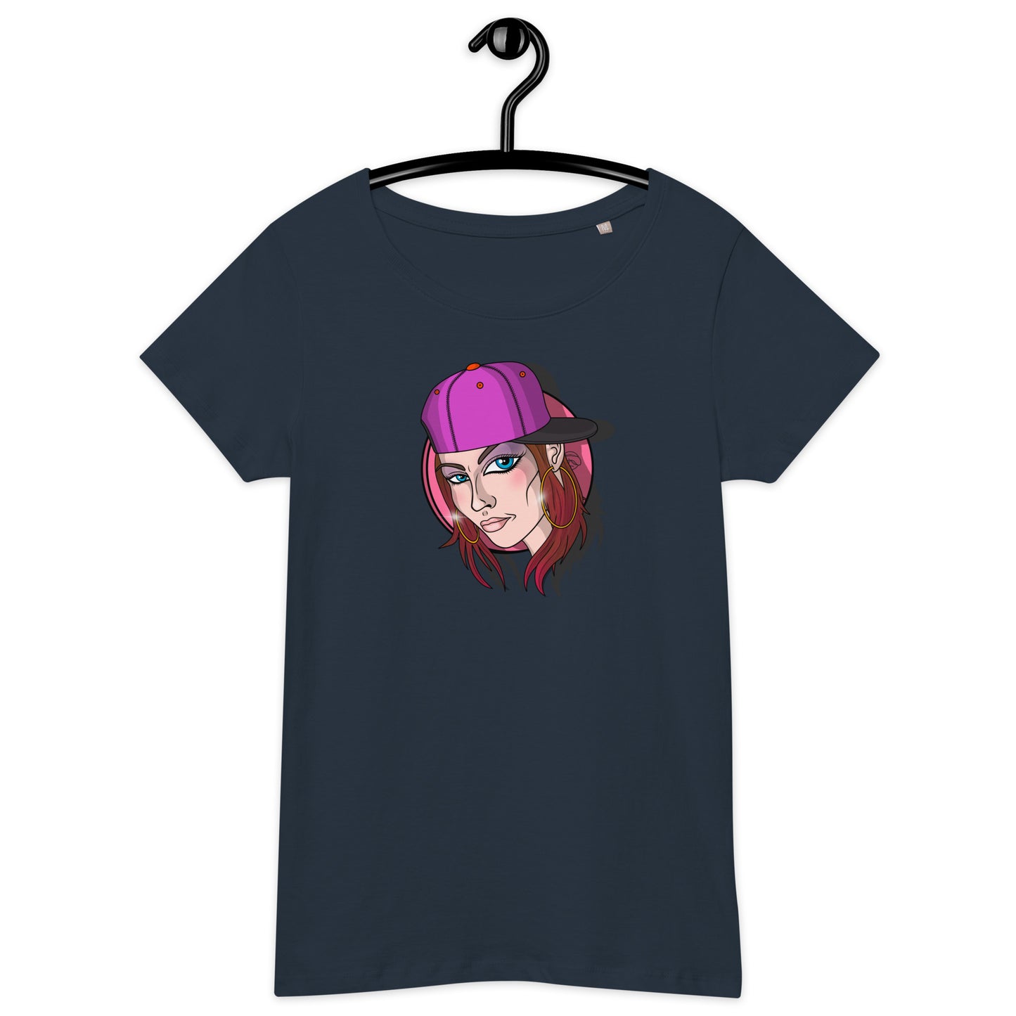 Women’s basic organic t-shirt feat OldManHead